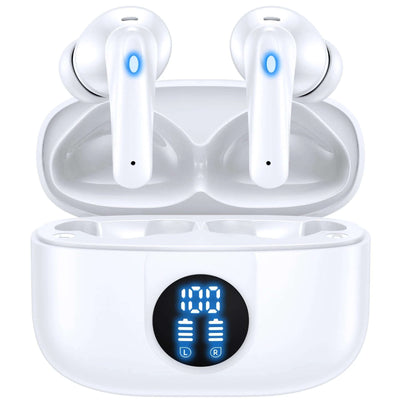 NevoMart Waterproof Wireless Earbuds with LED Display