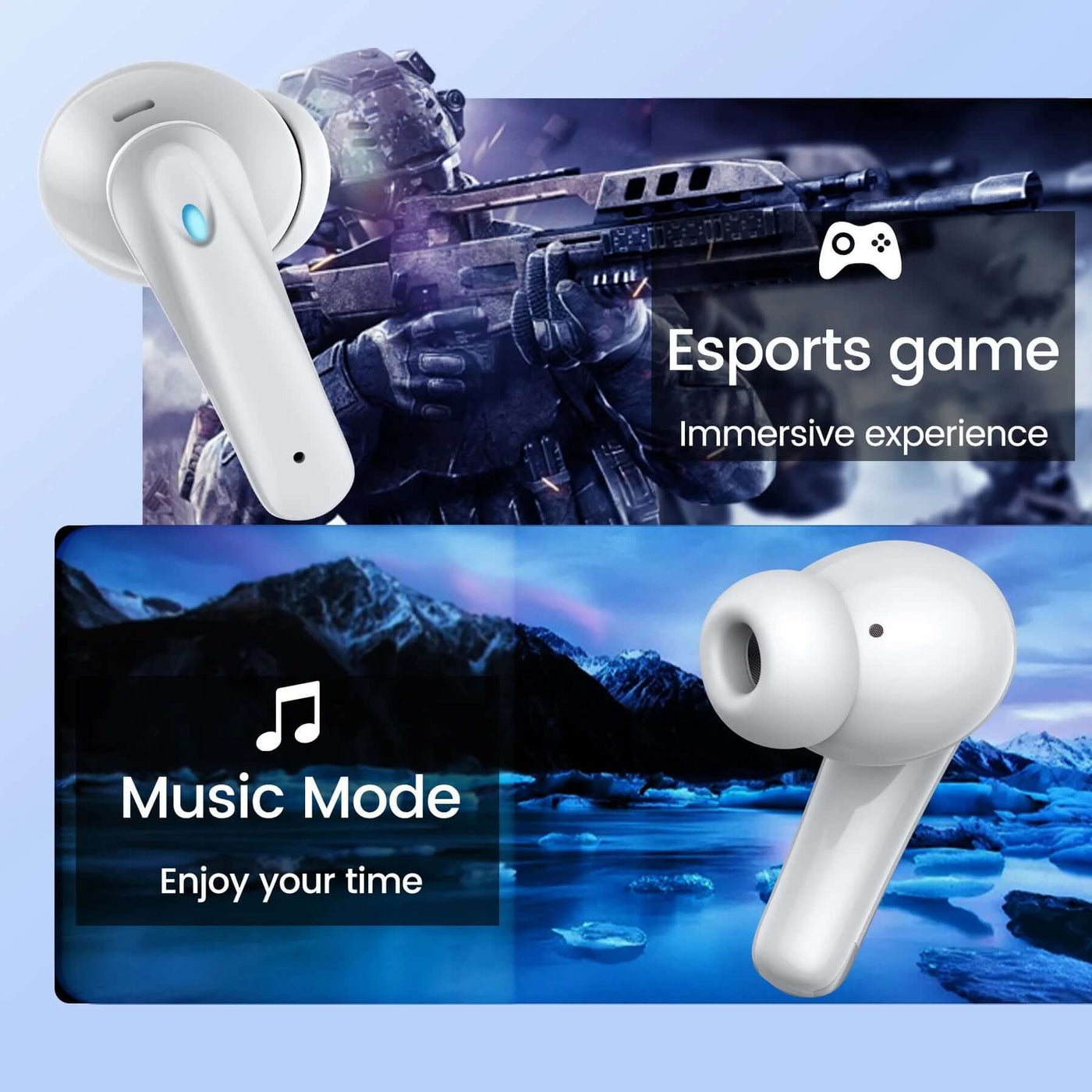 NevoMart Waterproof Wireless Earbuds with LED Display