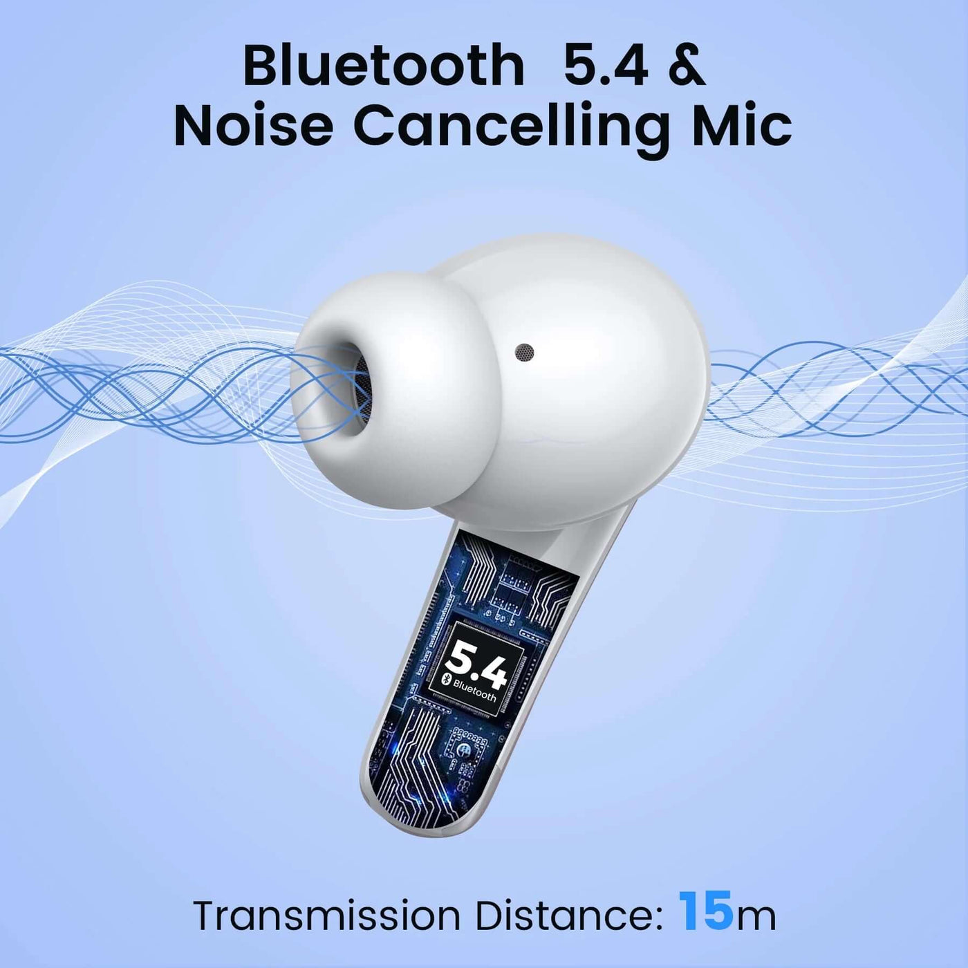NevoMart Waterproof Wireless Earbuds with LED Display