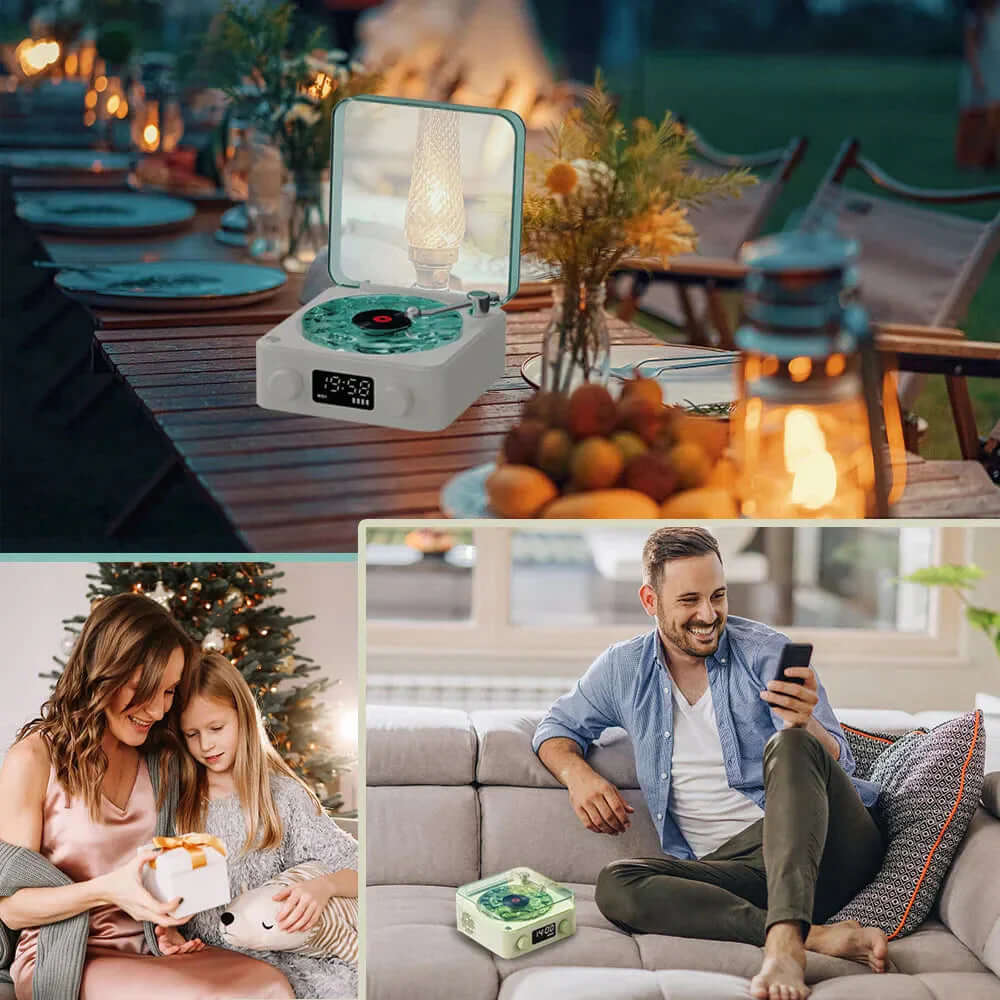 NevoMart Mini Retro White Noise Bluetooth Speaker