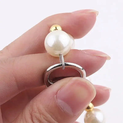 NevoMart Luxury Pearl Beads Dog Leash Chain