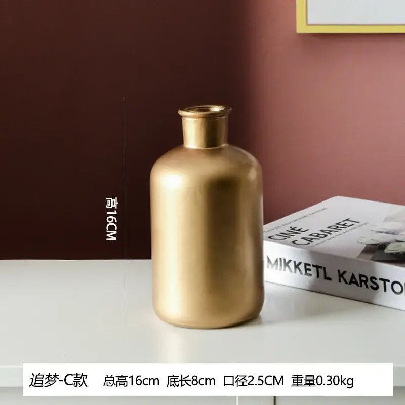 Elegant Glass Flower Vase by NevoMart for Living Room