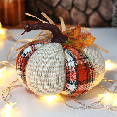 NevoMart Colorful Fabric Pumpkins for Fall Decor