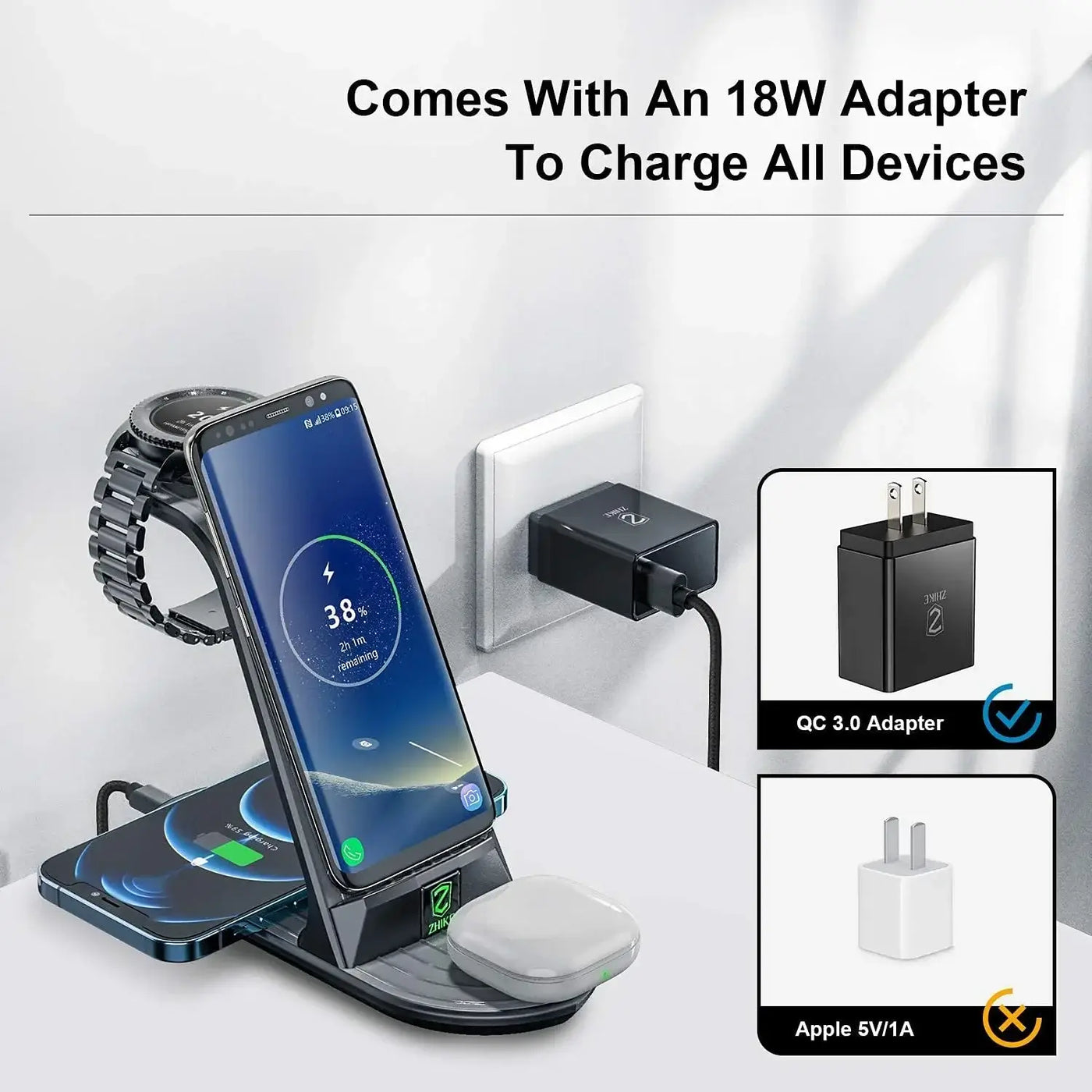 Fast Multi-Device Charger for Galaxy Phone Watch Buds – NevoMart