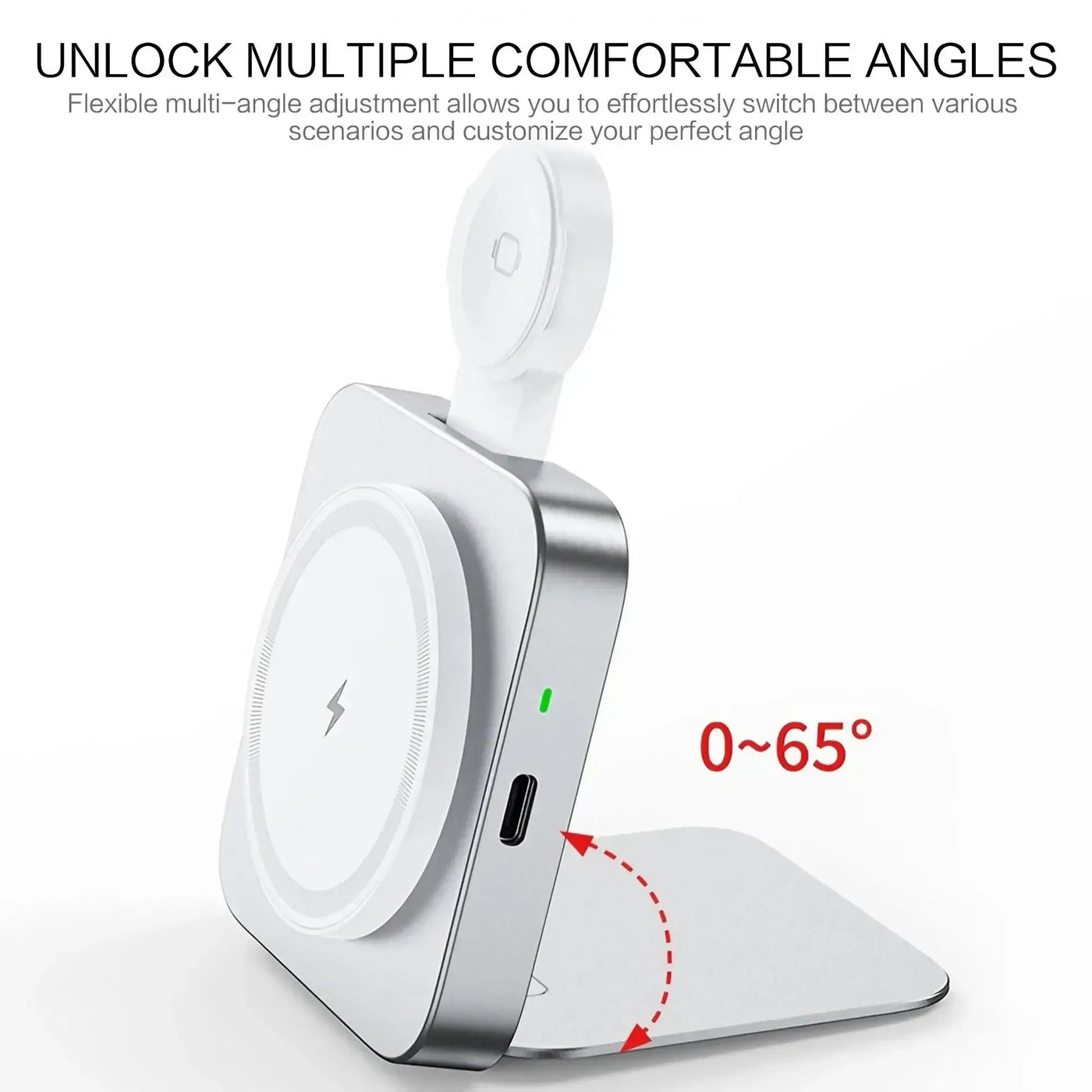 NevoMart 15W Fast Wireless Charger 2-in-1