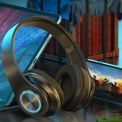 Foldable Bluetooth Headphones with Deep Bass – NevoMart