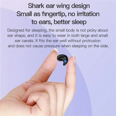 NevoMart Waterproof Bluetooth 5.4 Sleep Headset with Watch Strap Remote Control Mini Earphones
