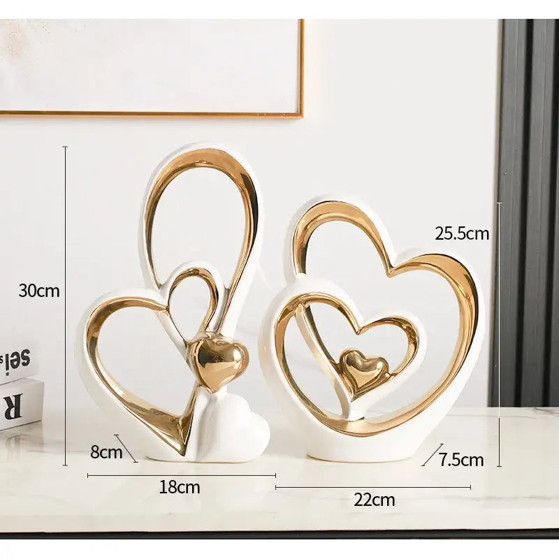 NevoMart Heart-Shaped Modern Minimalist Decor Accent