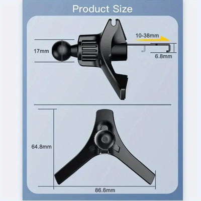 NevoMart Upgrade Car Phone Holder Clip 17mm Ball Head