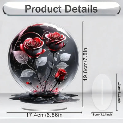 NevoMart Acrylic Flower Decoration for Home Desk