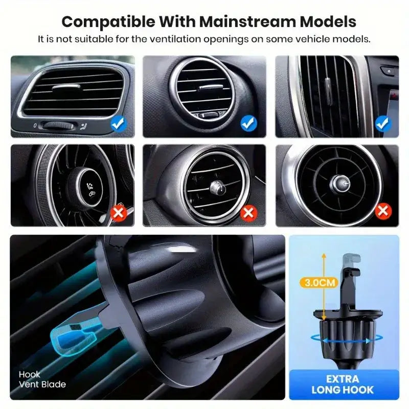 NevoMart Universal Car Phone Holder with Hook Clip