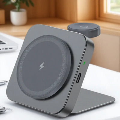 NevoMart 15W Fast Wireless Charger 2-in-1