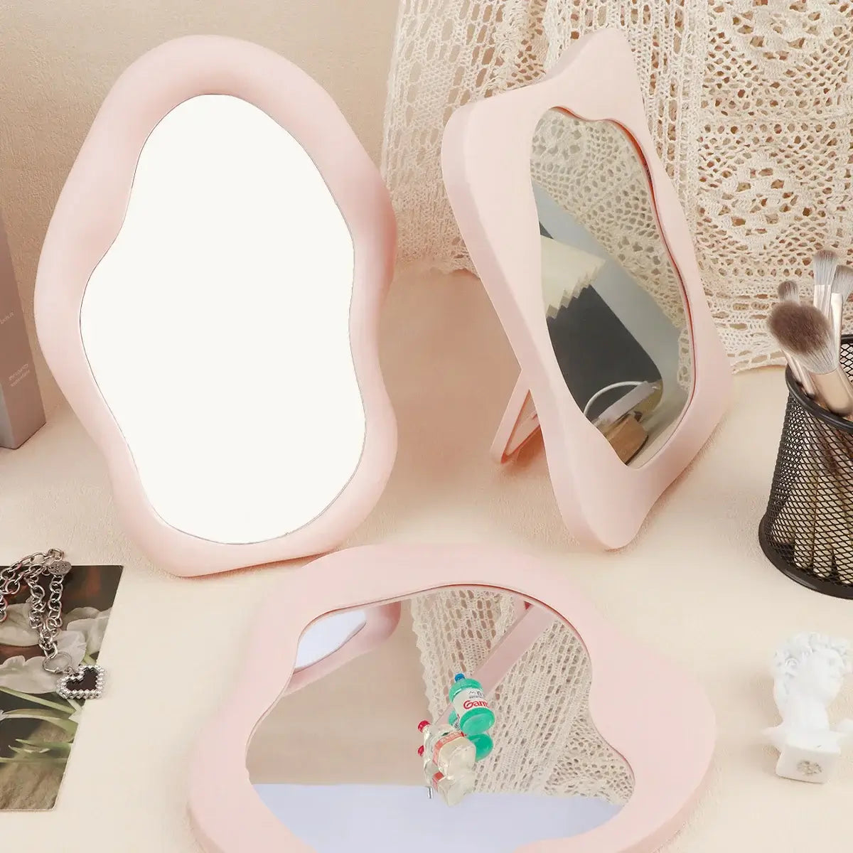 NevoMart Decorative Makeup Mirror for Bedroom Decor