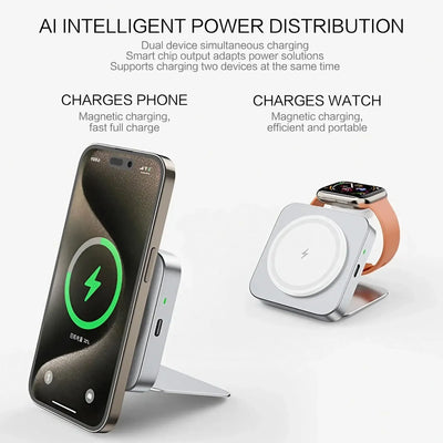 NevoMart 15W Fast Wireless Charger 2-in-1