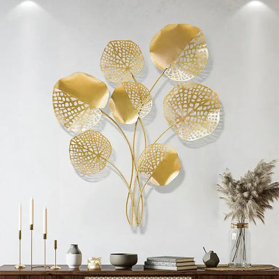 NevoMart Modern Nordic Metal Wall Decor Luxury Living Room Gold Home Accessories