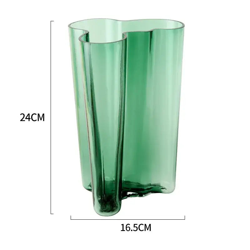 NevoMart Glass Vase for Modern European Home Decor