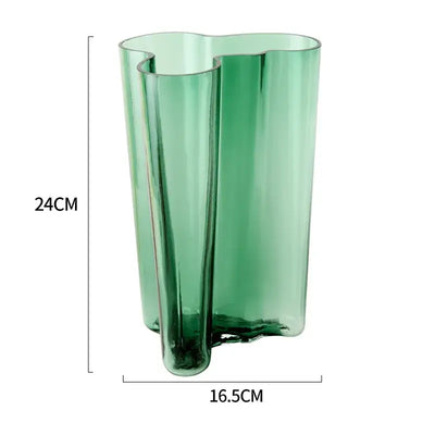 NevoMart Glass Vase for Modern European Home Decor