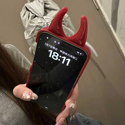 NevoMart Cute 3D iPhone Case with Horn Design