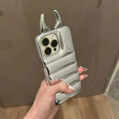 NevoMart Cute 3D iPhone Case with Horn Design