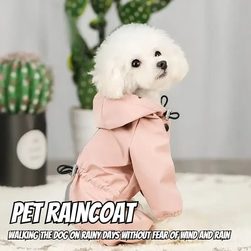 NevoMart Rainproof Reflective Dog Raincoat