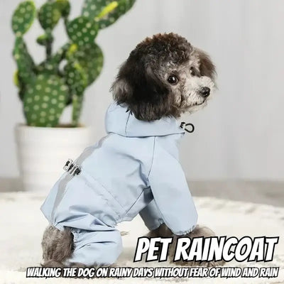 NevoMart Rainproof Reflective Dog Raincoat