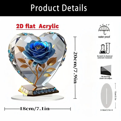 NevoMart Acrylic Flower Decoration for Home Desk