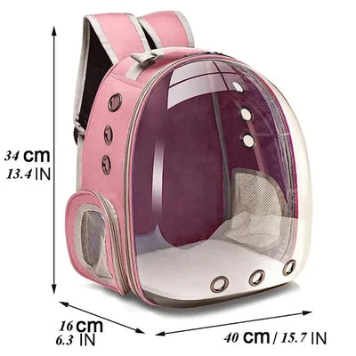 NevoMart Transparent Capsule Pet Carrier Backpack
