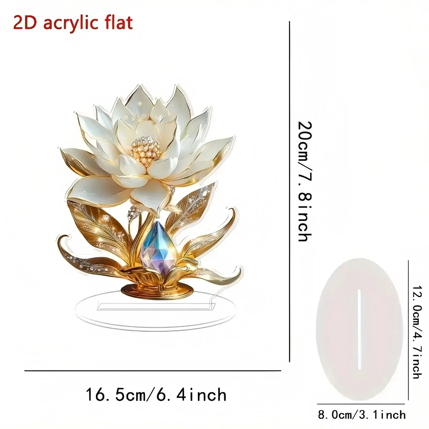 NevoMart Acrylic Flower Decoration for Home Desk