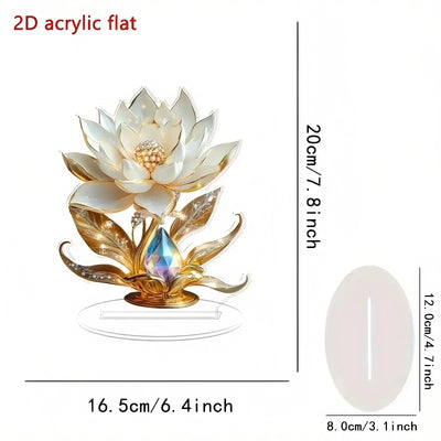 NevoMart Acrylic Flower Decoration for Home Desk