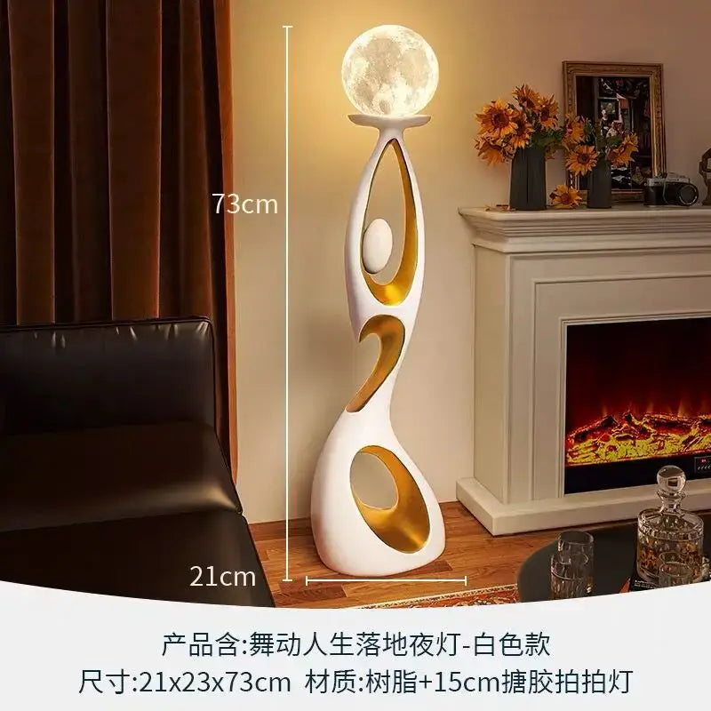 NevoMart Resin Abstract Sculpture Luxury Living Room TV Cabinet Home Decor Gift