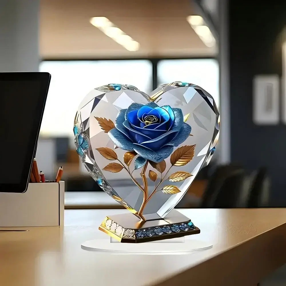 NevoMart Acrylic Flower Decoration for Home Desk