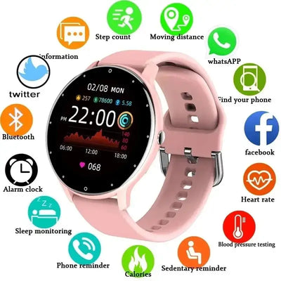 NevoMart LIGE Women Smart Band Smartwatch with Heart Rate Monitor, Weather Forecast, Fitness & Sports Tracking