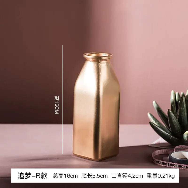 Elegant Glass Flower Vase by NevoMart for Living Room