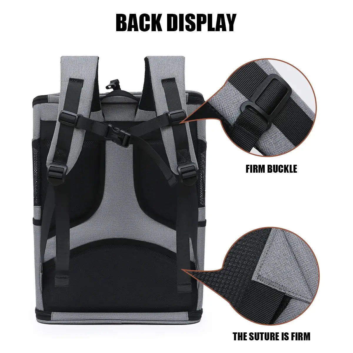 NevoMart Large Capacity Canvas Pet Carrier Backpack