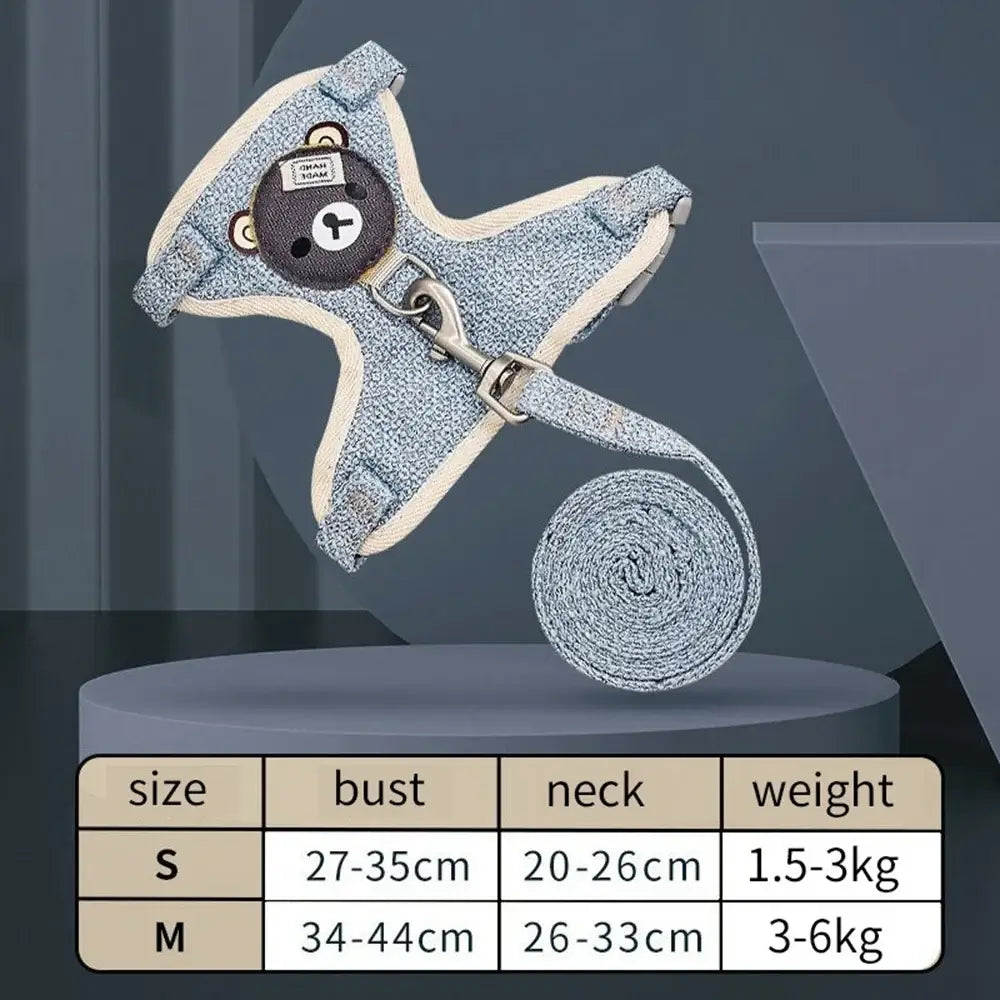 Durable Dog & Cat Harness Leash Set – NevoMart Supplies