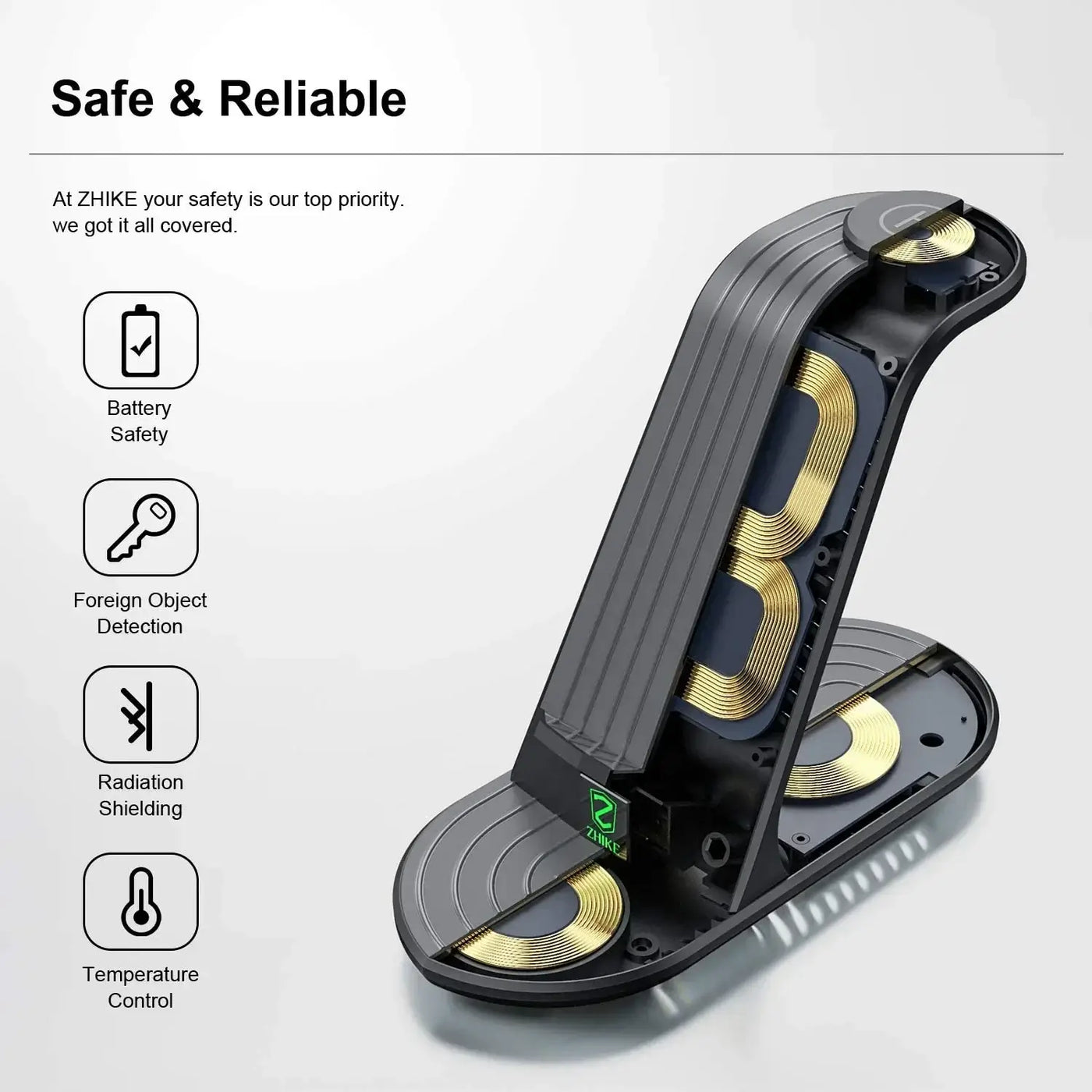 ZHIKE Wireless Charging Dock 4-in-1 NevoMart Edition