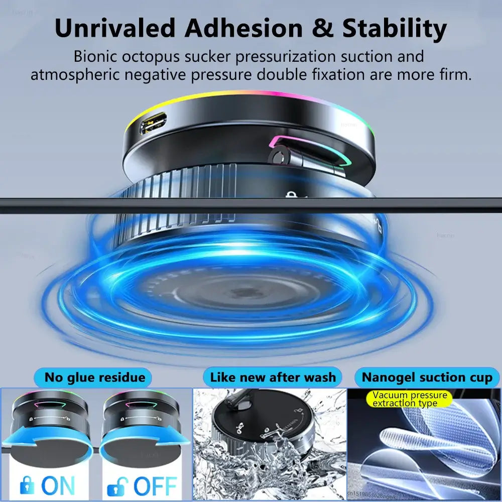 NevoMart 15W Magnetic Car Wireless Charger for iPhone