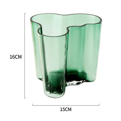 NevoMart Glass Vase for Modern European Home Decor