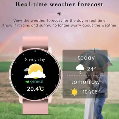 NevoMart LIGE Women Smart Band Smartwatch with Heart Rate Monitor, Weather Forecast, Fitness & Sports Tracking