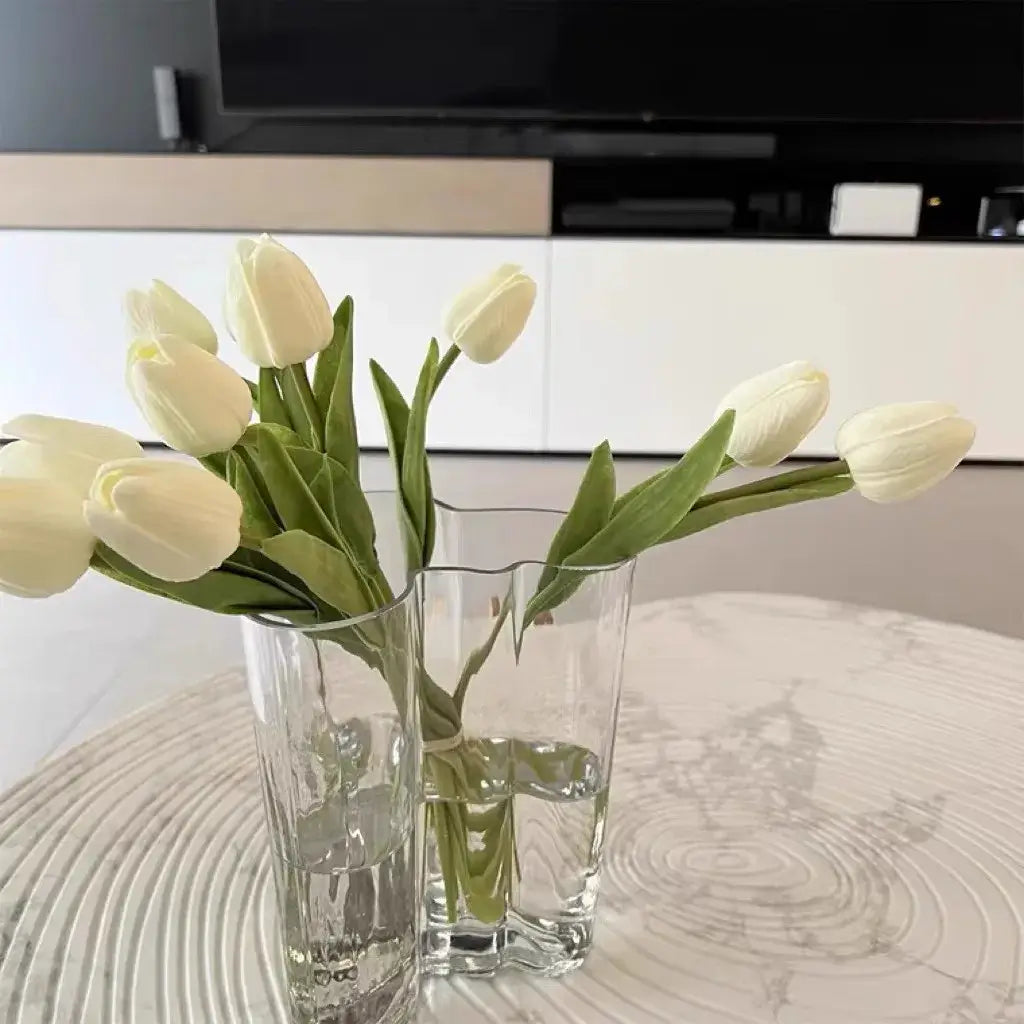 NevoMart Glass Vase for Modern European Home Decor