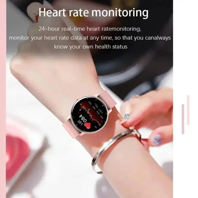 NevoMart LIGE Women Smart Band Smartwatch with Heart Rate Monitor, Weather Forecast, Fitness & Sports Tracking