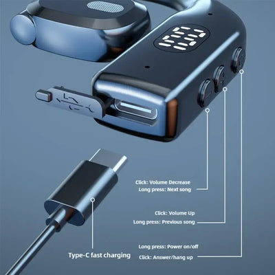 Wireless Bluetooth 5.4 Headphones Earhooks – NevoMart