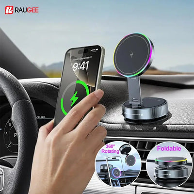 NevoMart 15W Magnetic Car Wireless Charger for iPhone