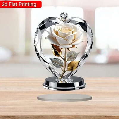 NevoMart Acrylic Flower Decoration for Home Desk