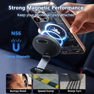 NevoMart Fast Wireless Car Charger with Magnetic Mount