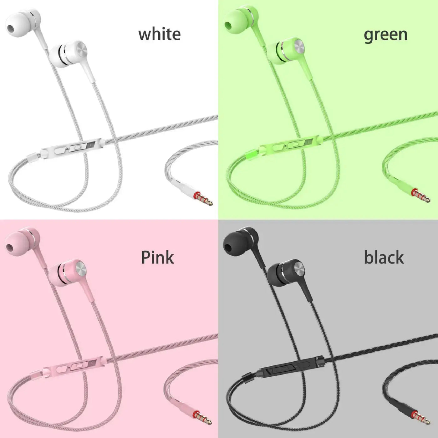 NevoMart 3.5mm Wired In-Ear Headphones with Mic