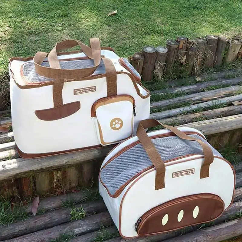 NevoMart Pet Carrier Bag – Handheld & Shoulder Travel Carrier for Small and Medium Pets