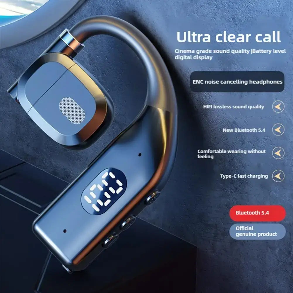 Wireless Bluetooth 5.4 Headphones Earhooks – NevoMart