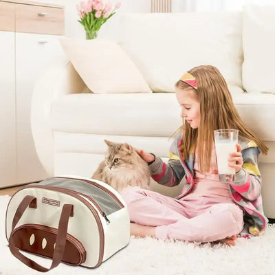 NevoMart Pet Carrier Bag – Handheld & Shoulder Travel Carrier for Small and Medium Pets