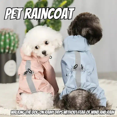 NevoMart Rainproof Reflective Dog Raincoat